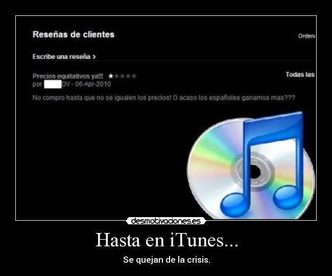 Hasta en iTunes... -
