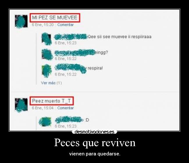 Peces que reviven - 