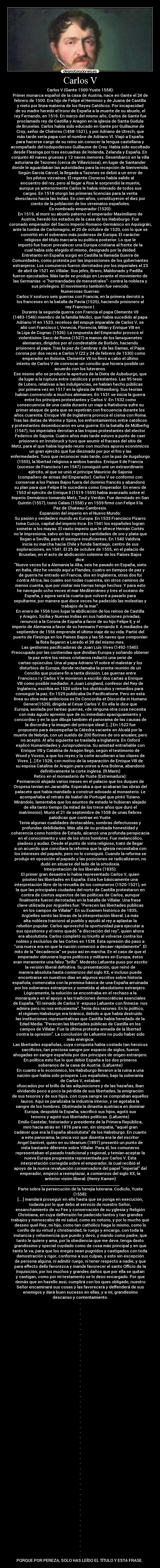 Carlos V -