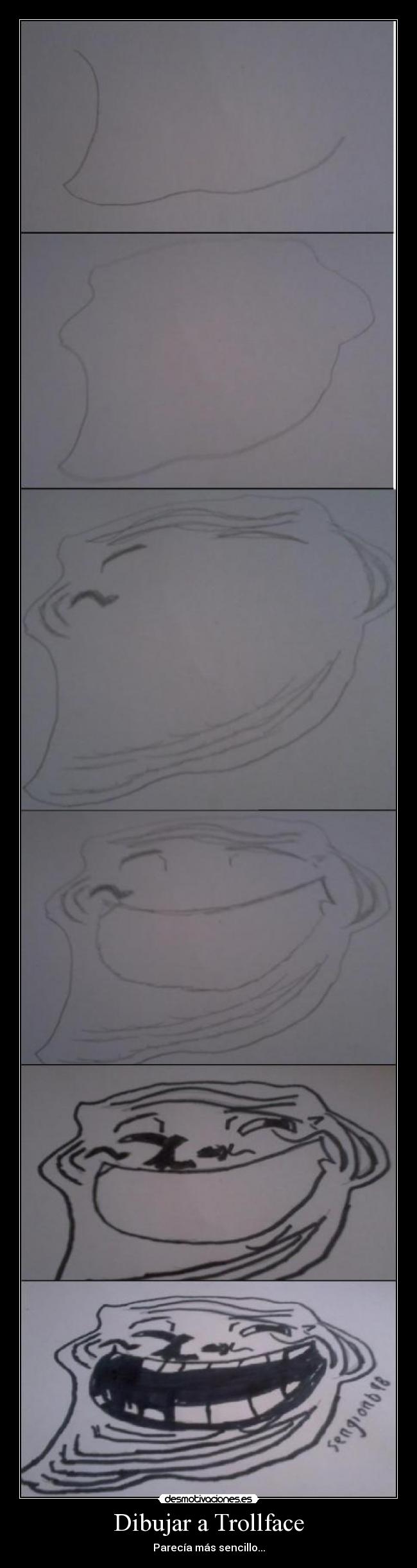 Dibujar a Trollface - Parecía más sencillo...