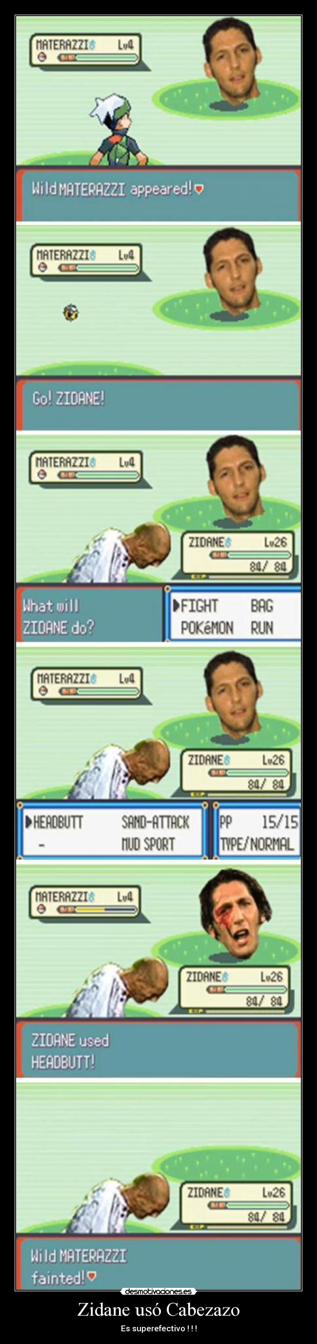 Zidane usó Cabezazo - Es superefectivo ! ! !