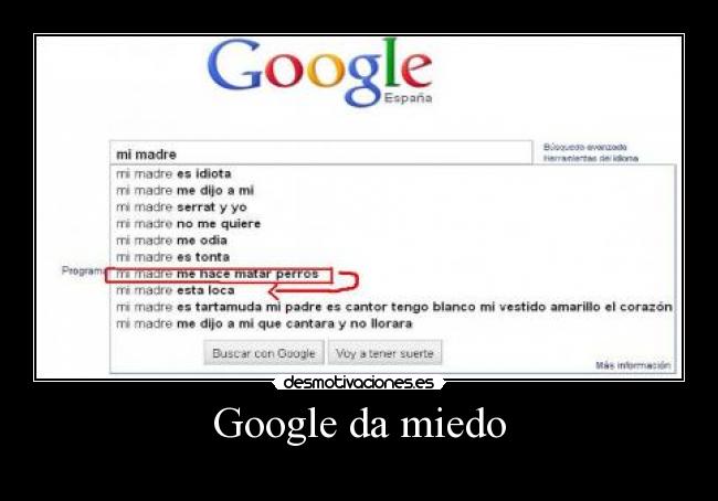 Google da miedo - 