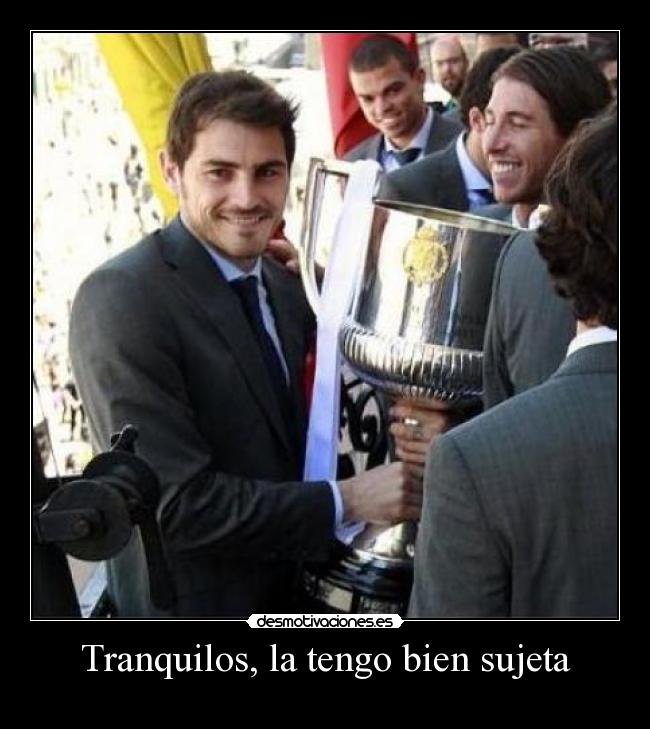 Tranquilos, la tengo bien sujeta -