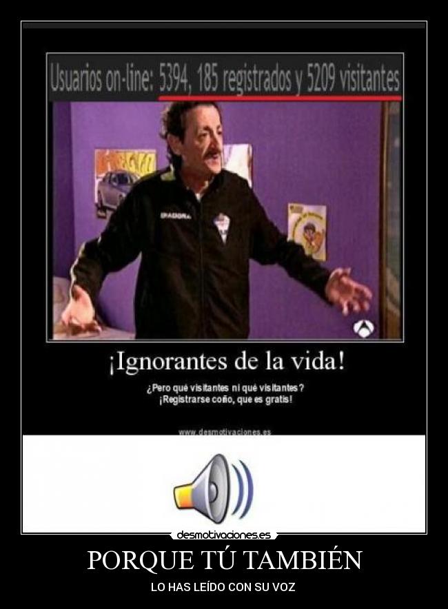 PORQUE TÚ TAMBIÉN - 