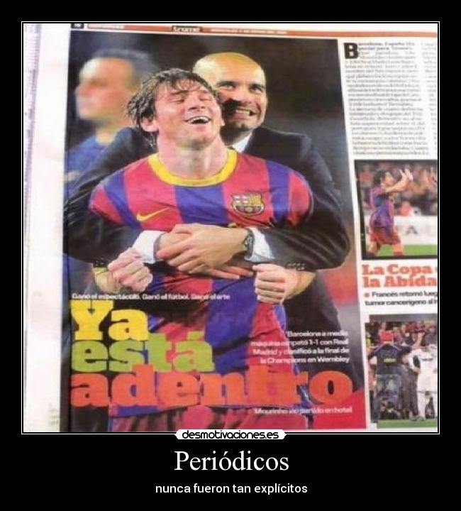 Periódicos - nunca fueron tan explícitos