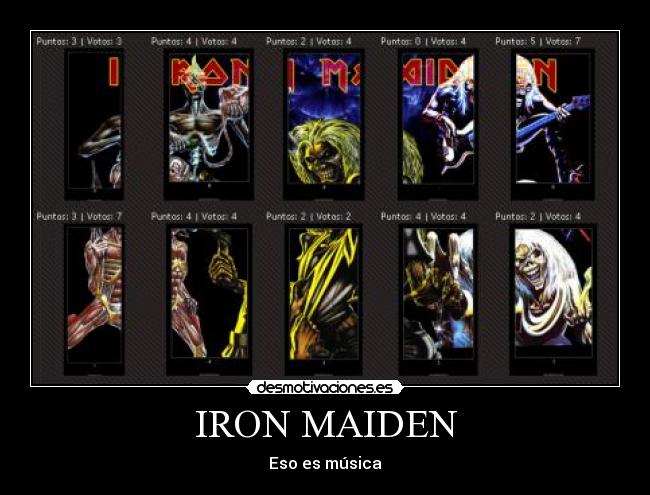 carteles iron maiden desmotivaciones