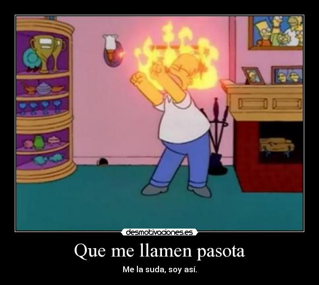 Que me llamen pasota -