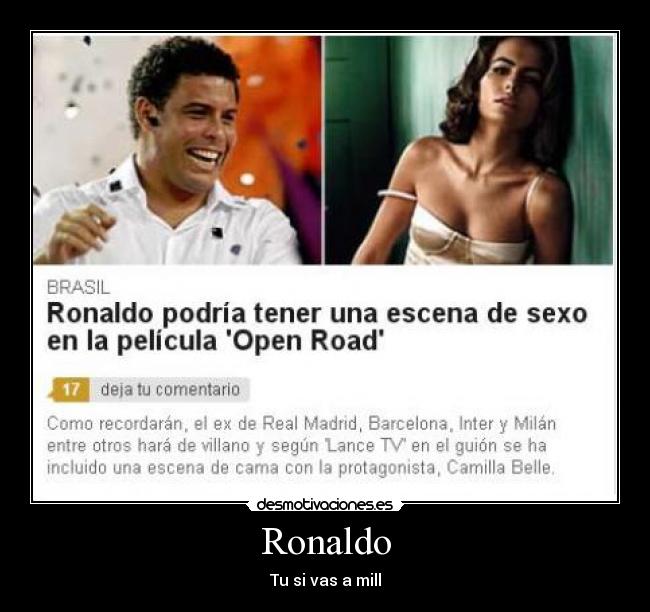 Ronaldo - Tu si vas a mill