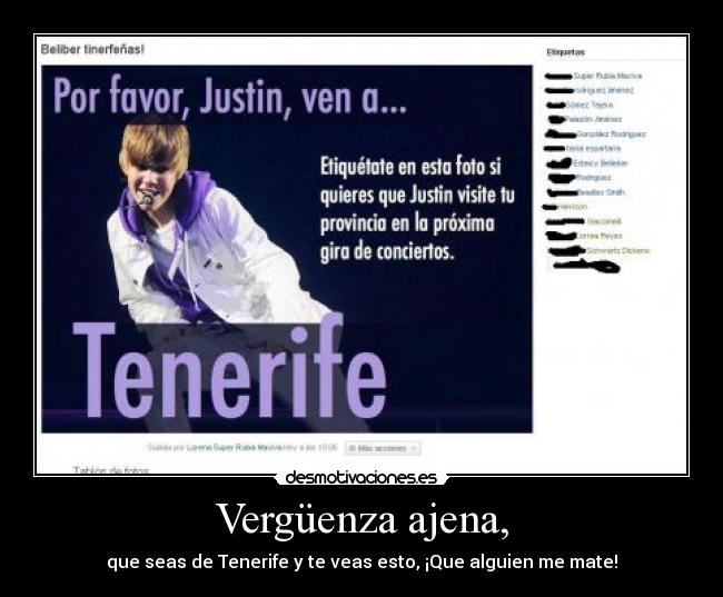 Vergüenza ajena, - que seas de Tenerife y te veas esto, ¡Que alguien me mate!