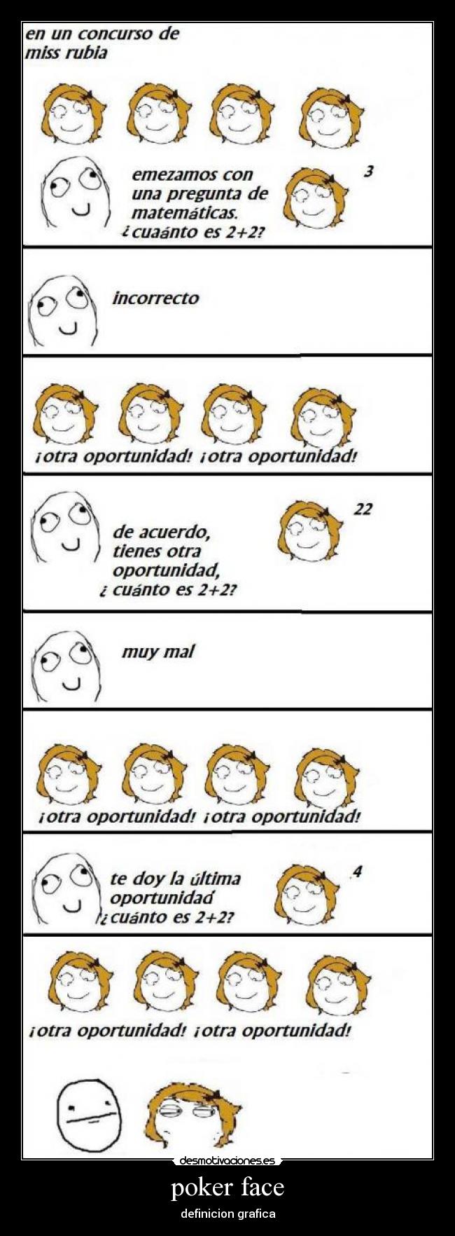 poker face - definicion grafica