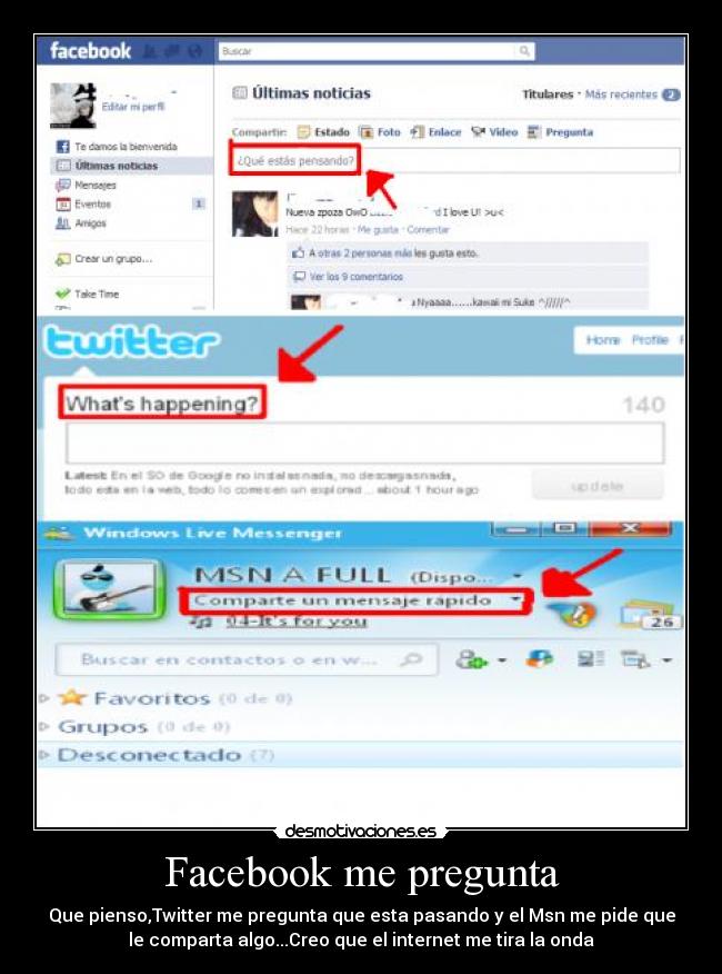 Facebook me pregunta -