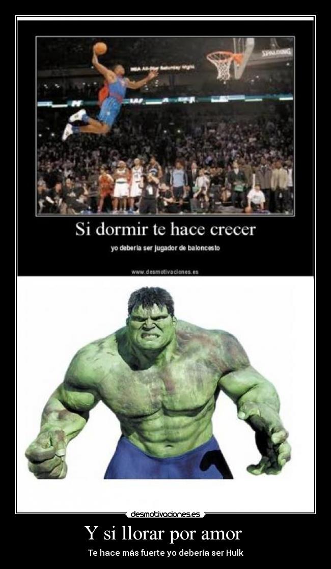 Y si llorar por amor -