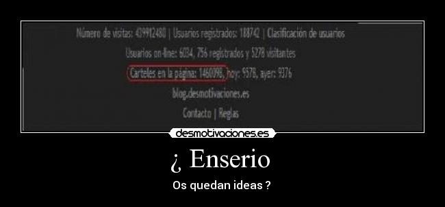 ¿ Enserio -