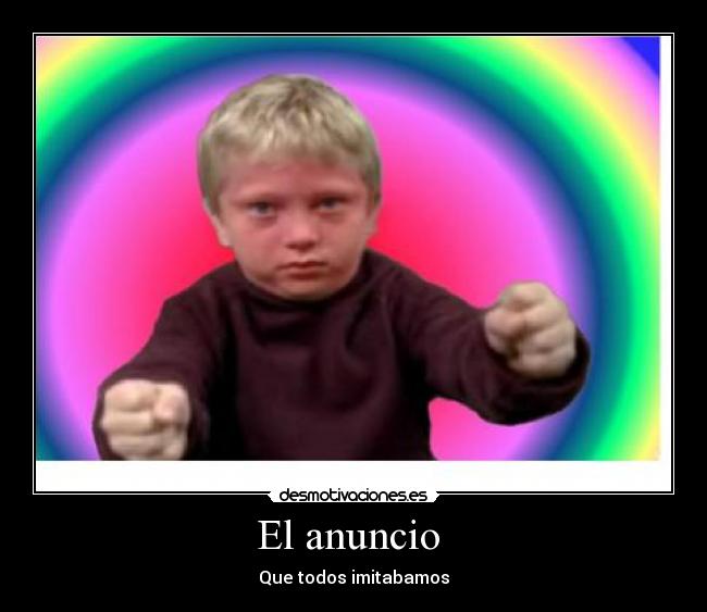 El anuncio -