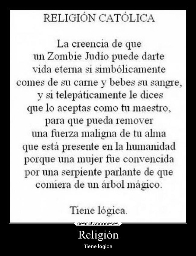 Religión - Tiene lógica