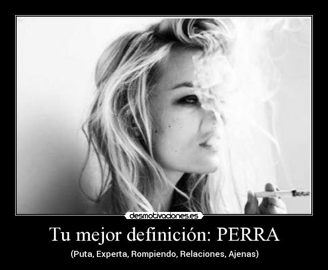 Tu mejor definición: PERRA -