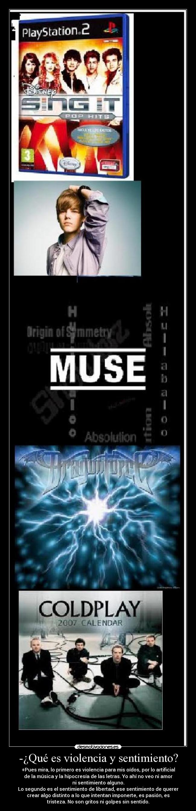 -¿Qué es violencia y sentimiento? -