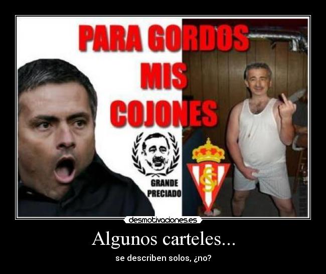 Algunos carteles... - se describen solos, ¿no?