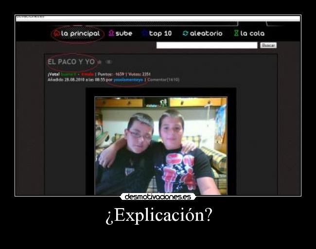 ¿Explicación? -