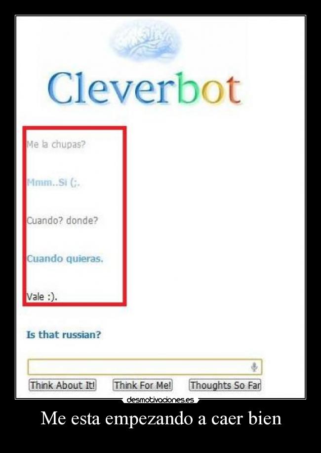 Me esta empezando a caer bien -