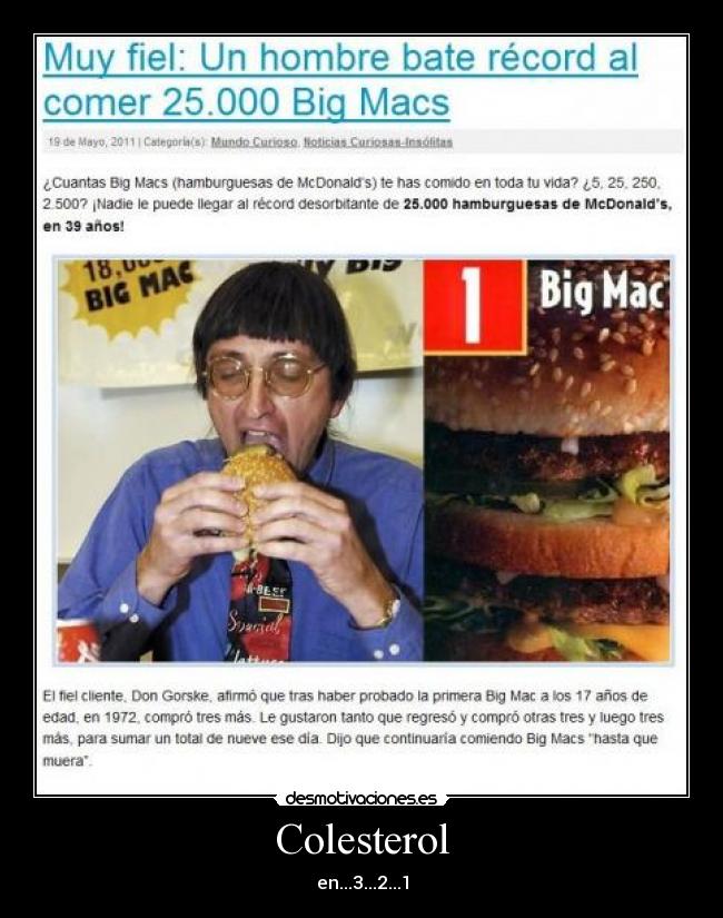 Colesterol - en...3...2...1