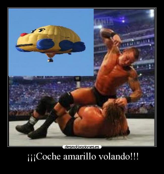 ¡¡¡Coche amarillo volando!!! -