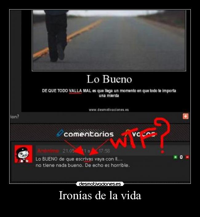 Ironías de la vida - 