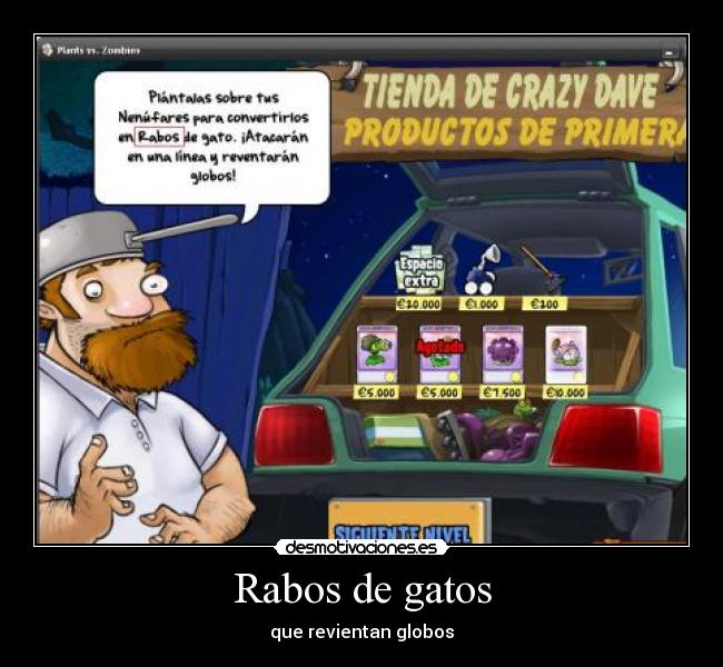 Rabos de gatos - que revientan globos