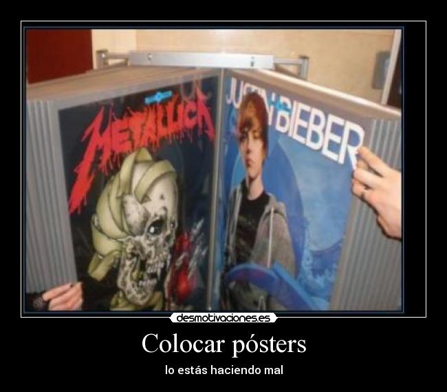 Colocar pósters - 