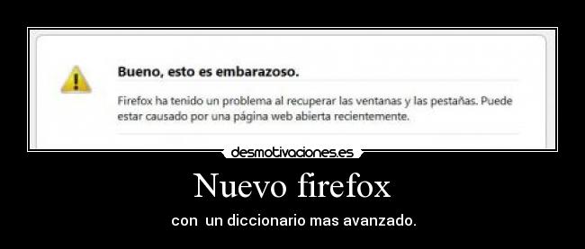 Nuevo firefox -