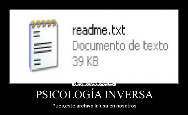 PSICOLOGÍA INVERSA -