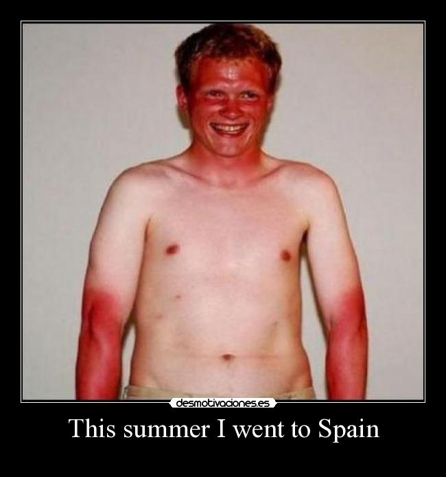 This summer I went to Spain - 
