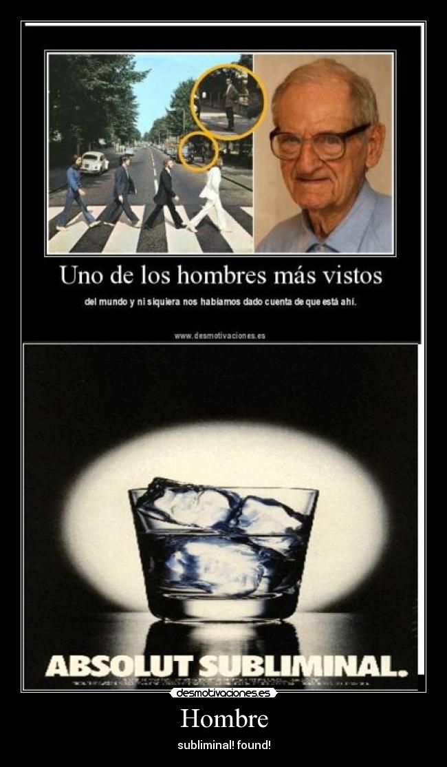 Hombre - subliminal! found!