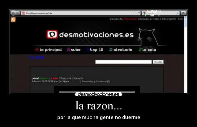 la razon... -