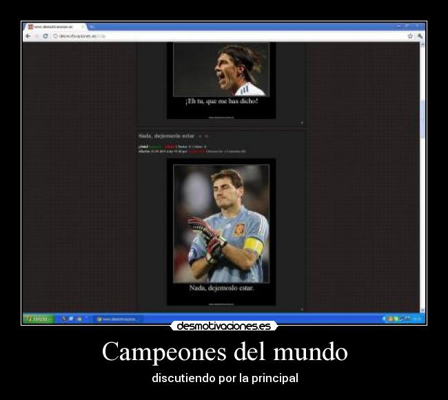 carteles mundo ramos iker desmotivaciones