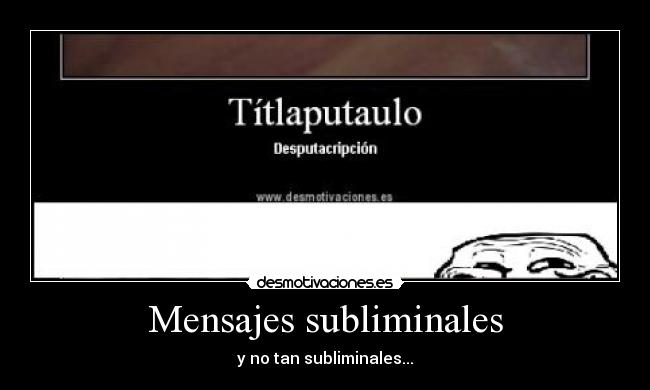 Mensajes subliminales - 