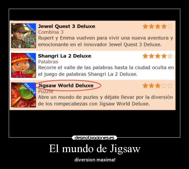 El mundo de Jigsaw -