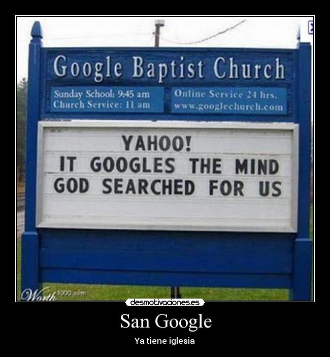 San Google - Ya tiene iglesia