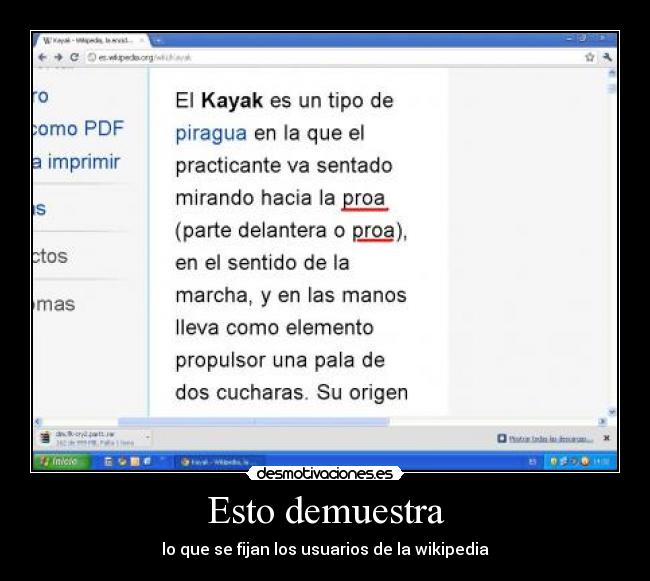 Esto demuestra - 