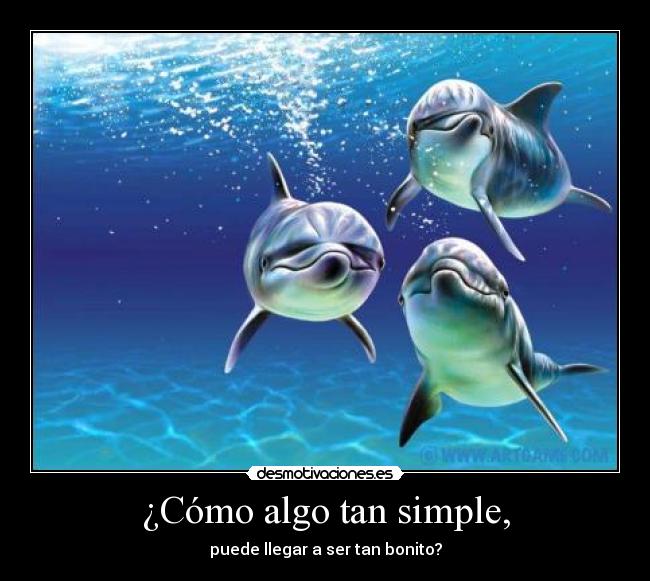 ¿Cómo algo tan simple, - puede llegar a ser tan bonito?