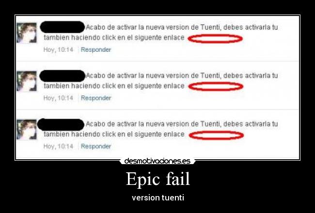 Epic fail - version tuenti