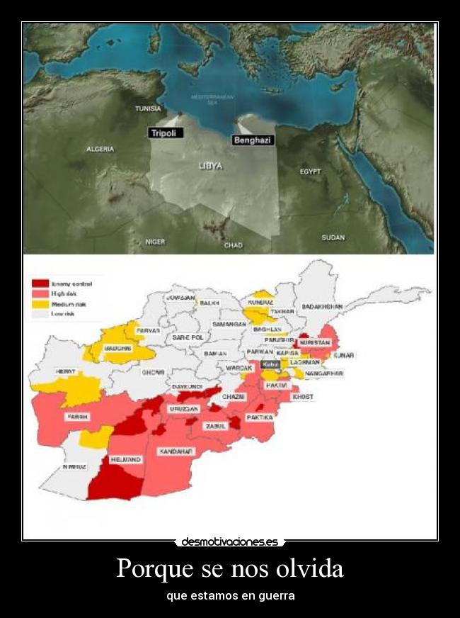 Porque se nos olvida - que estamos en guerra