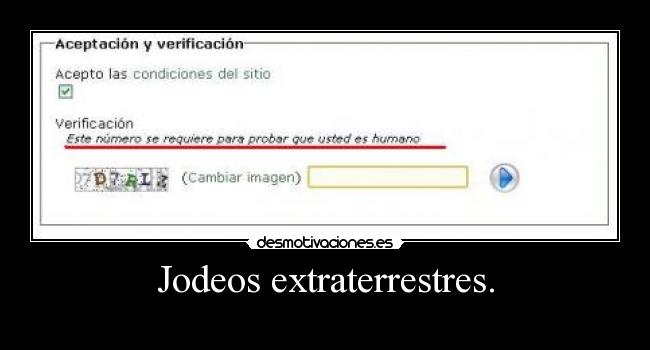 Jodeos extraterrestres. -