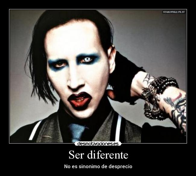 Ser diferente - No es sinonimo de desprecio