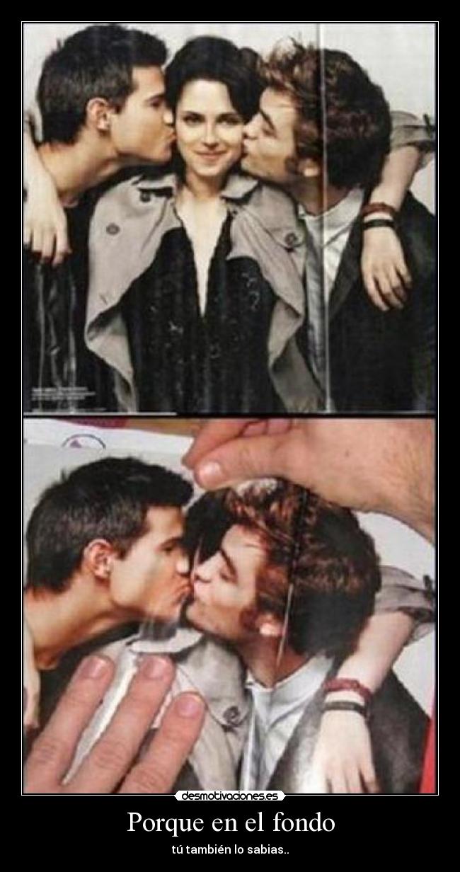Porque en el fondo - tú también lo sabias..