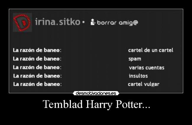 Temblad Harry Potter... -