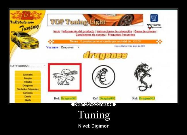 Tuning - Nivel: Digimon