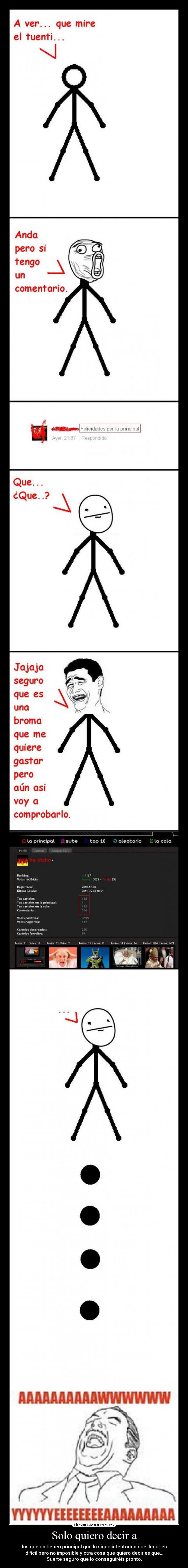 Solo quiero decir a - 