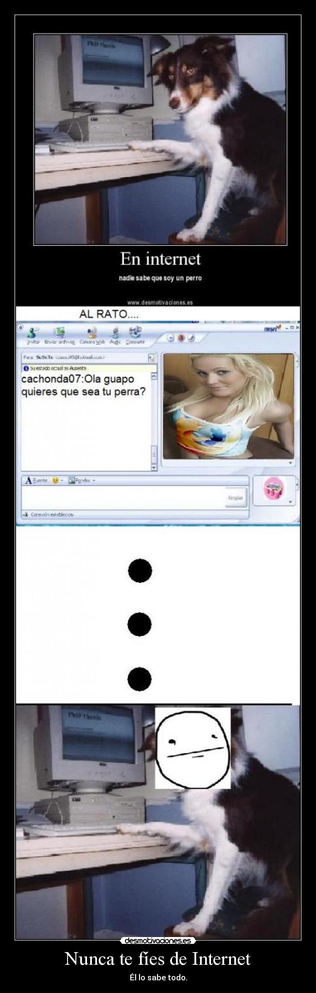 Nunca te fíes de Internet -