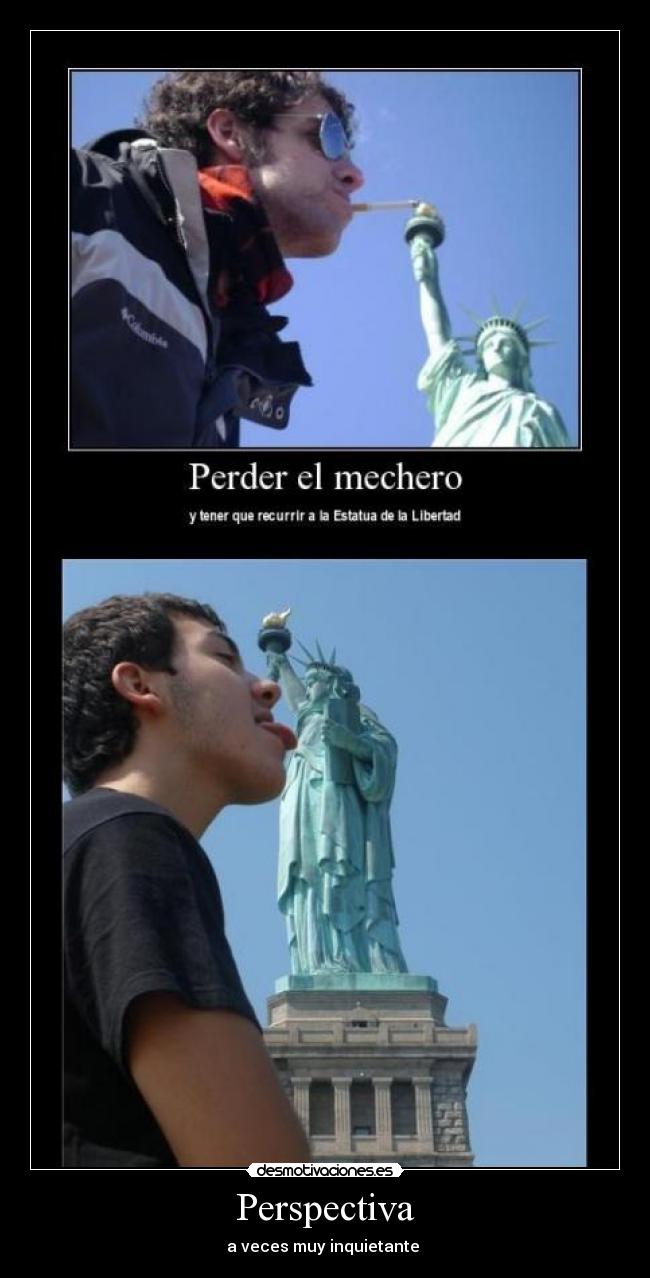 carteles sobaco estatua libertad yo perspectiva desmotivaciones